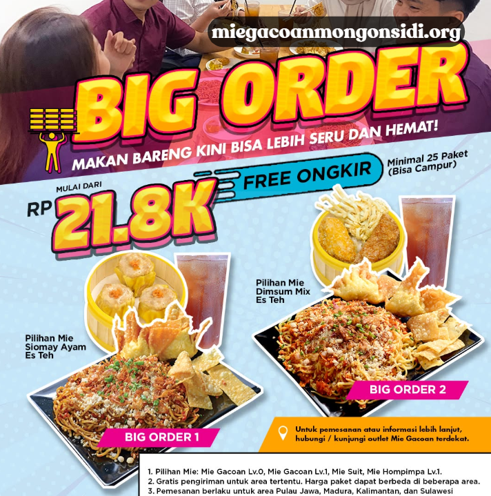 Big Order Mie Gacoan: Paket Hemat Seru untuk Makan Bareng
